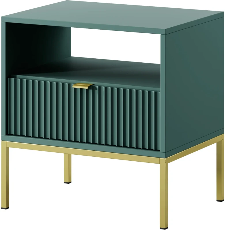 Szafka nocna Nova z szufladą LABRADOR stelaż złoty