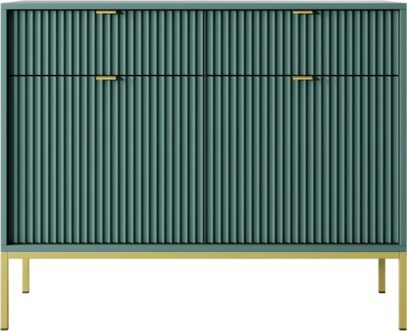 Komoda Nova 104 cm LABRADOR uchwyty złote