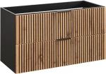 Szafka pod umywalkę 100 cm Xilo czarny/dąb wotan