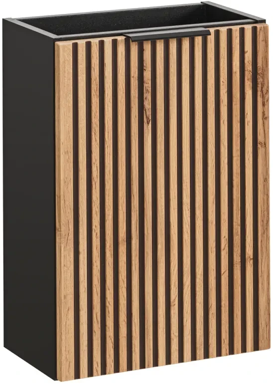 Szafka pod umywalkę Xilo 40 cm czarny / dąb wotan