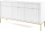 Komoda Nova 154 cm biała złoty stelaż