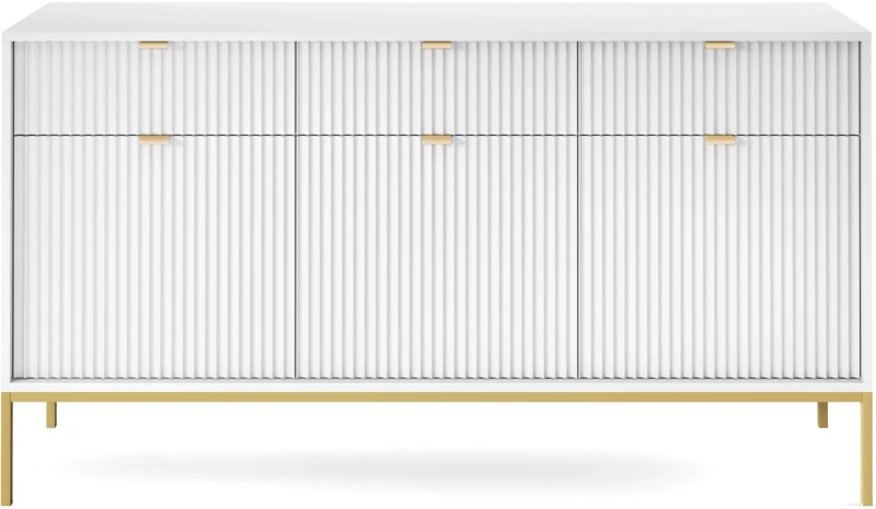 Komoda Nova 154 cm biała