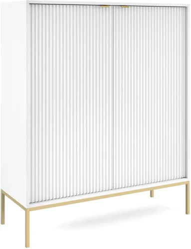 Komoda Nova 104 cm pojemna biała