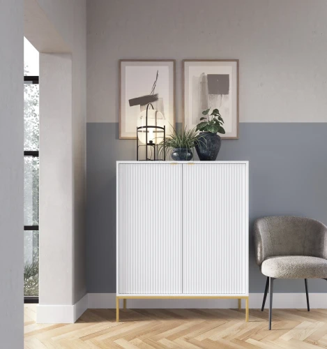 Komoda Nova 104 cm pojemna biała