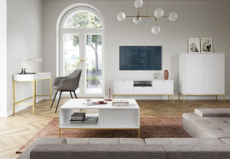 Szafka RTV Nova 154cm biała