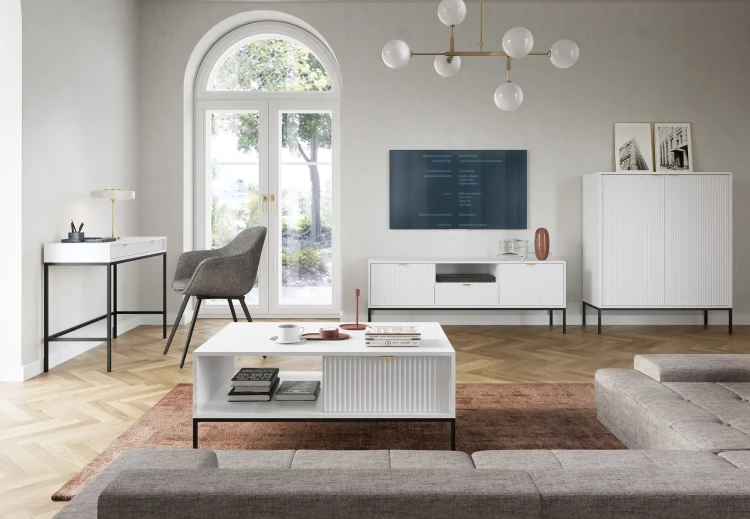 Szafka RTV Nova 154cm biała