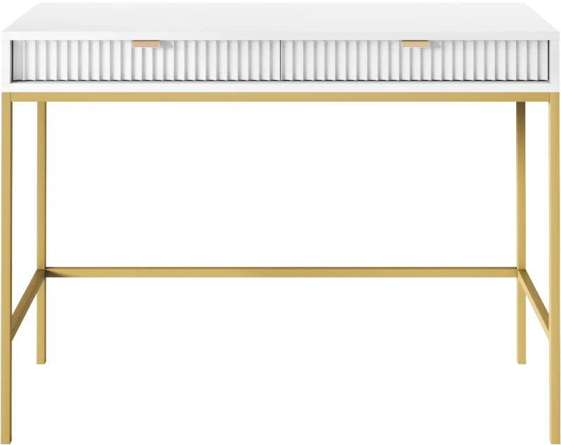 Toaletka Nova 104 cm z szufladami biała
