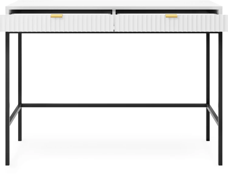 Toaletka Nova 104 cm z szufladami biała