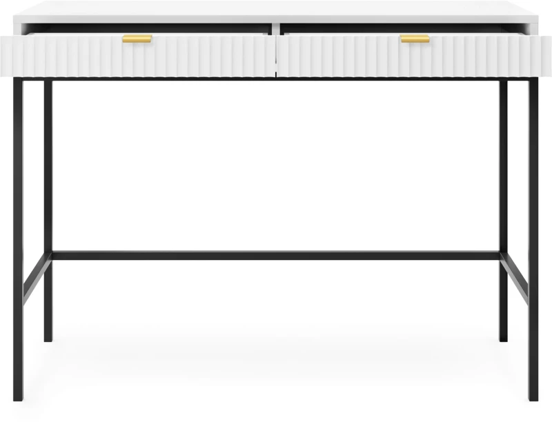 Toaletka Nova 104 cm z szufladami biała