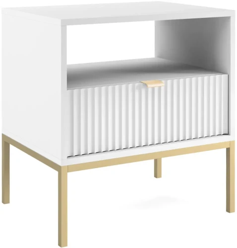 Szafka nocna Nova 54 cm z szufladą biała