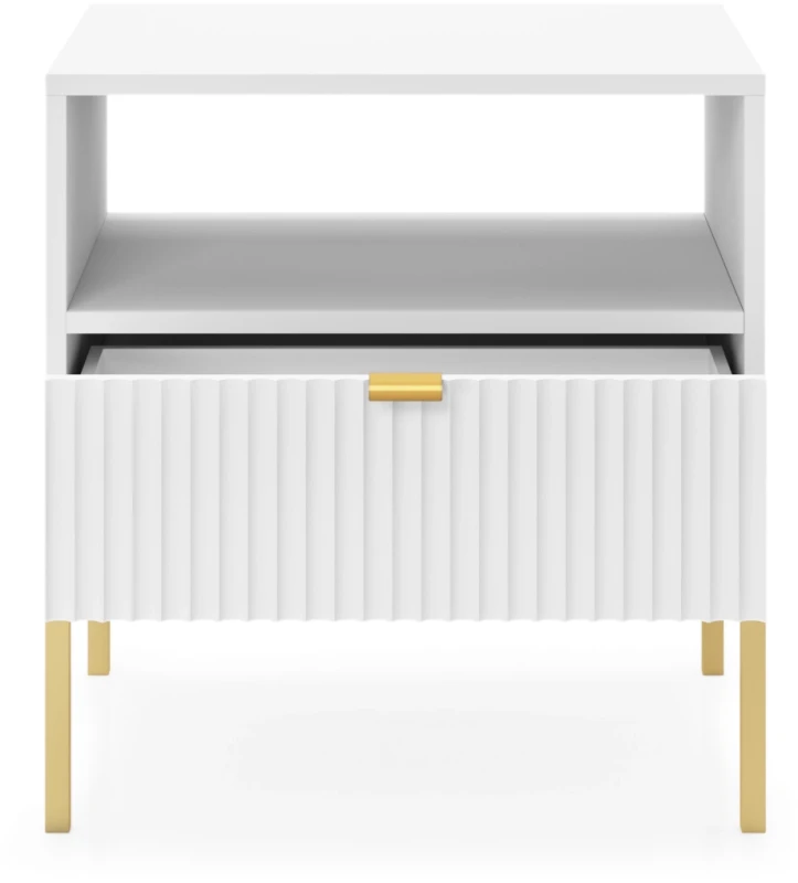Szafka nocna Nova 54 cm z szufladą biała