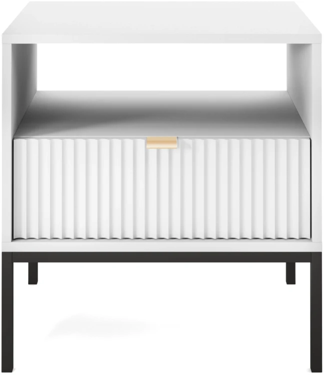 Szafka nocna Nova 54 cm z szufladą biała