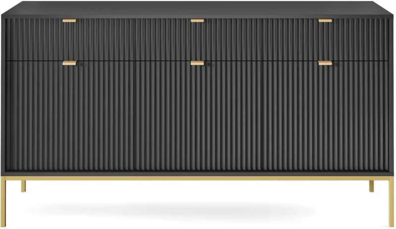 Komoda Nova 154cm czarna