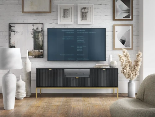Szafka RTV Nova 154cm czarna