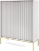 Komoda Nova 104cm szara złoty stelaż