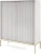 Komoda Nova 104cm szara złoty stelaż