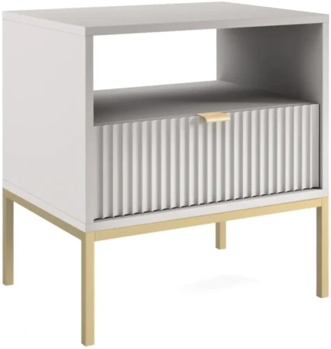 Szafka nocna Nova z szufladą szara