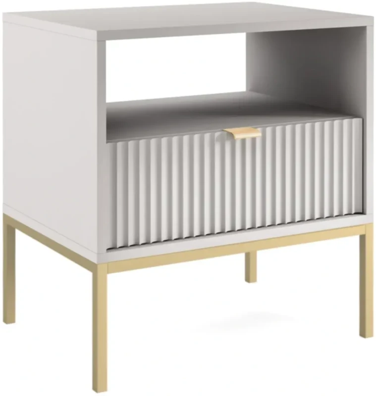 Szafka nocna Nova z szufladą szara