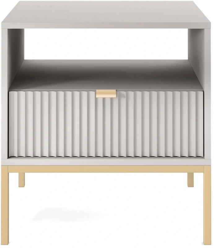 Szafka nocna Nova z szufladą szara