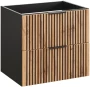 Szafka pod umywalkę 60 cm Xilo czarny / dąb wotan