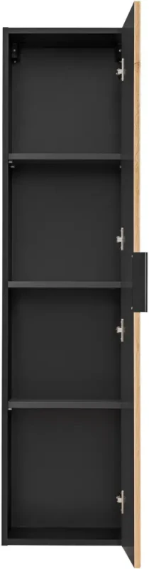 Słupek wysoki Xilo czarny / dąb wotan