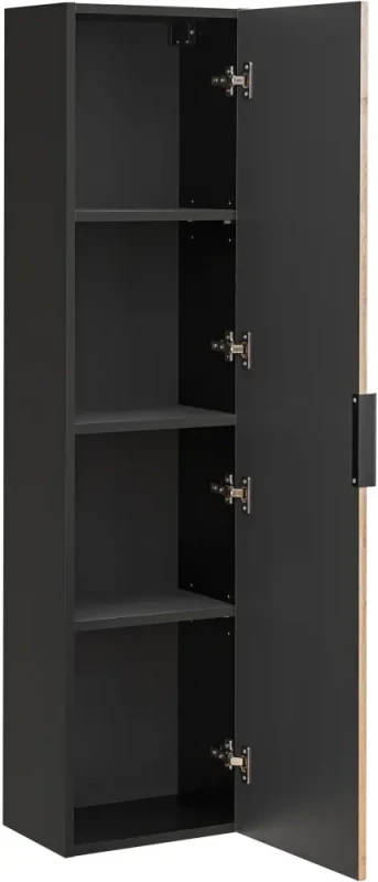 Słupek wysoki Xilo czarny / dąb wotan