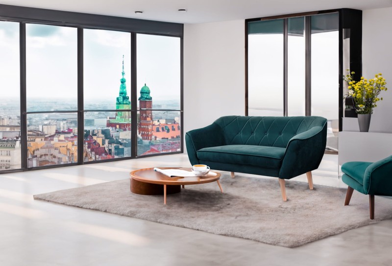 Sofa tapicerowana Cindy II w stylu skandynawskim