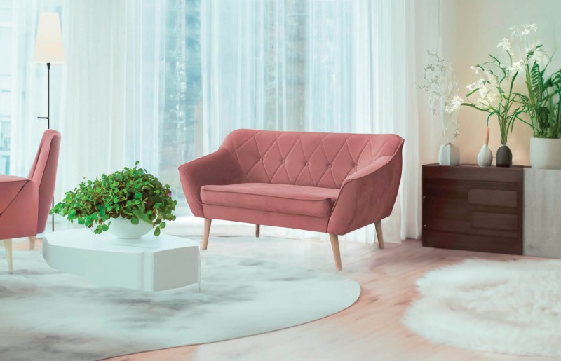 Sofa tapicerowana Cindy II w stylu skandynawskim