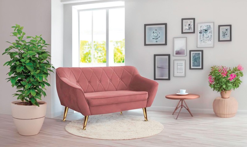 Sofa tapicerowana Cindy II w stylu skandynawskim