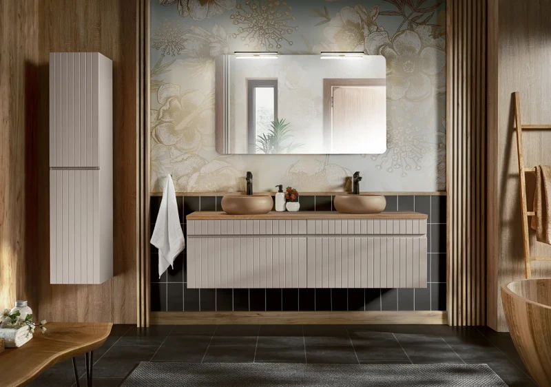 Szafka pod umywalkę 80 cm Iconic Cashmere