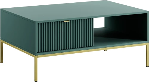 Stolik kawowy Nova z szufladą LABRADOR zielony
