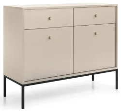 Komoda Mono 104 cm wąska beż piaskowy