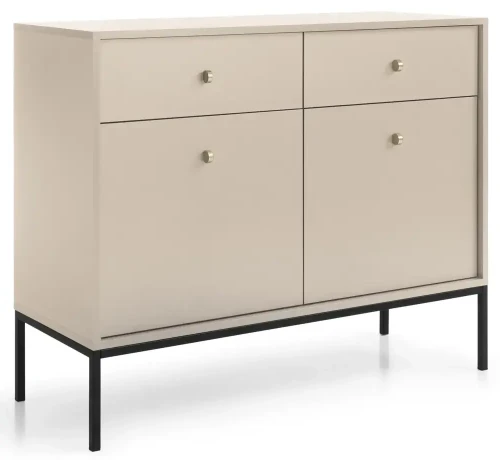 Komoda Mono 104 cm wąska beż piaskowy