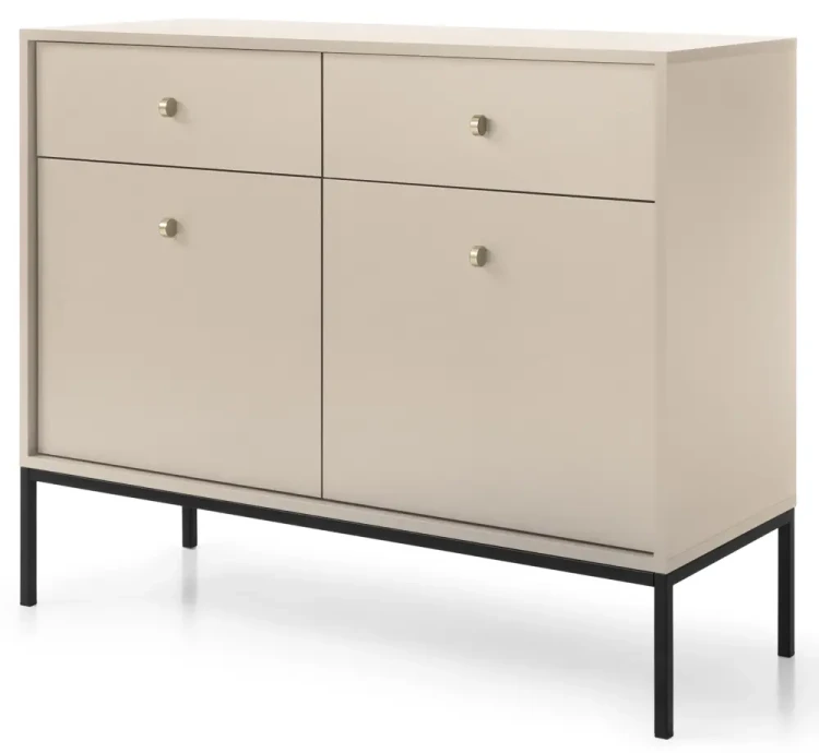 Komoda Mono 104 cm wąska beż piaskowy