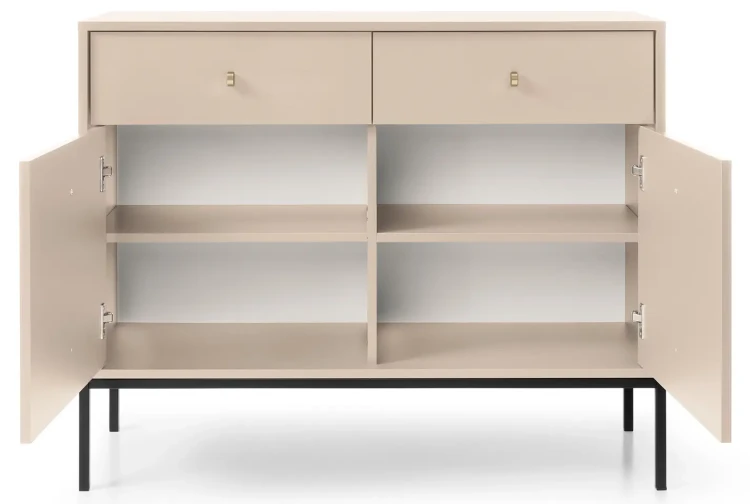Komoda Mono 104 cm wąska beż piaskowy