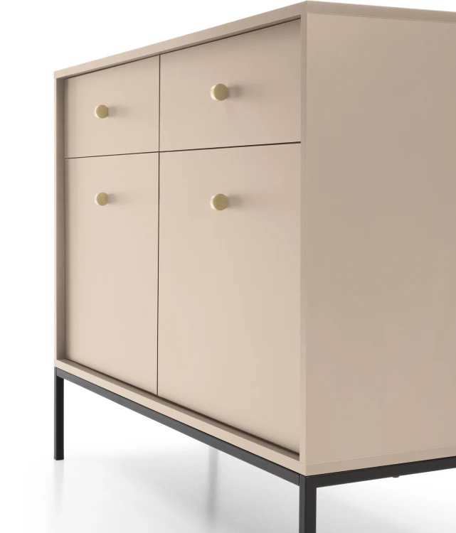 Komoda Mono 104 cm wąska beż piaskowy