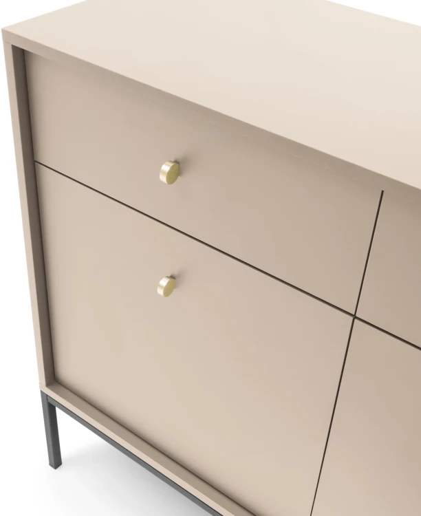 Komoda Mono 104 cm wąska beż piaskowy