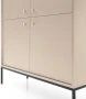 Komoda Mono 104 cm wąska beż piaskowy
