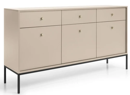 Komoda Mono 154 cm szeroka beż piaskowy