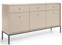 Komoda Mono 154 cm szeroka beż piaskowy