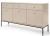 Komoda Mono 154 cm szeroka beż piaskowy
