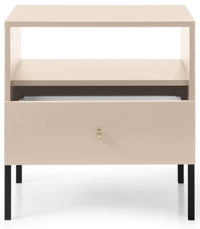 Szafka nocna Mono z szufladą 54 cm beż piaskowy