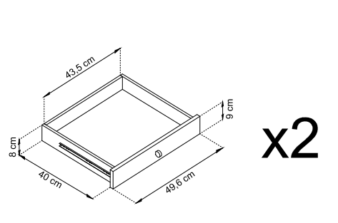 Toaletka Mono z szufladami 104 cm beż piaskowy wymiary