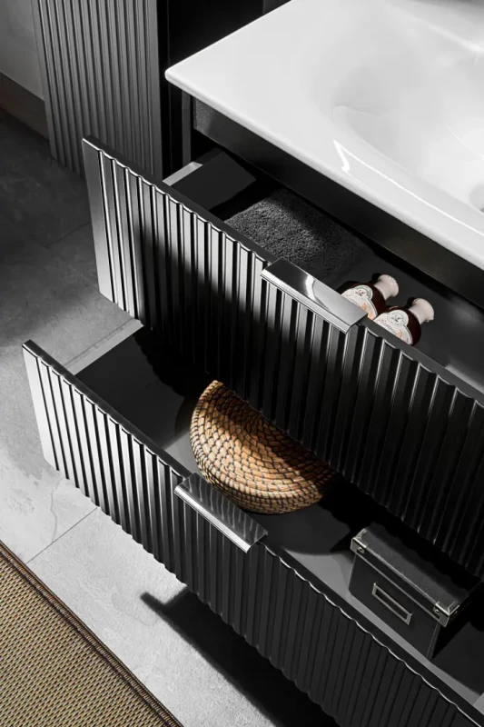 Szafka pod umywalkę 60 cm Adel czarna