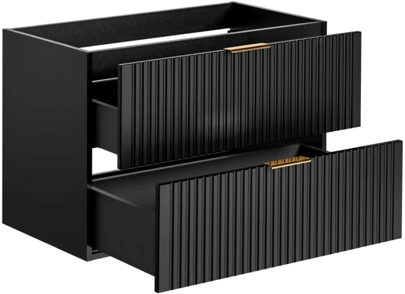 Szafka pod umywalkę 80 cm Adel Black
