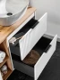 Szafka pod umywalkę 80 cm Adel White
