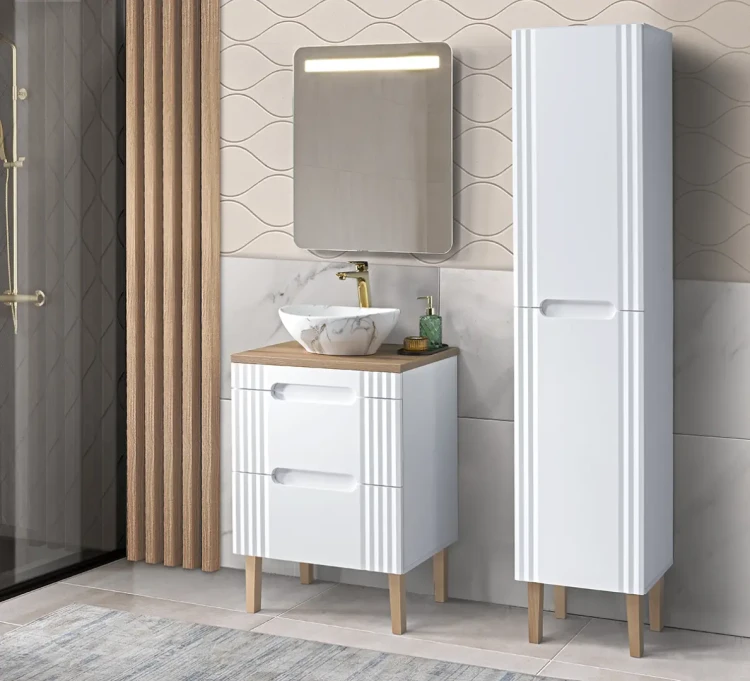 Szafka wisząca od umywalkę 60cm Fiji White
