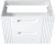 Szafka pod umywalkę 80cm Fiji White