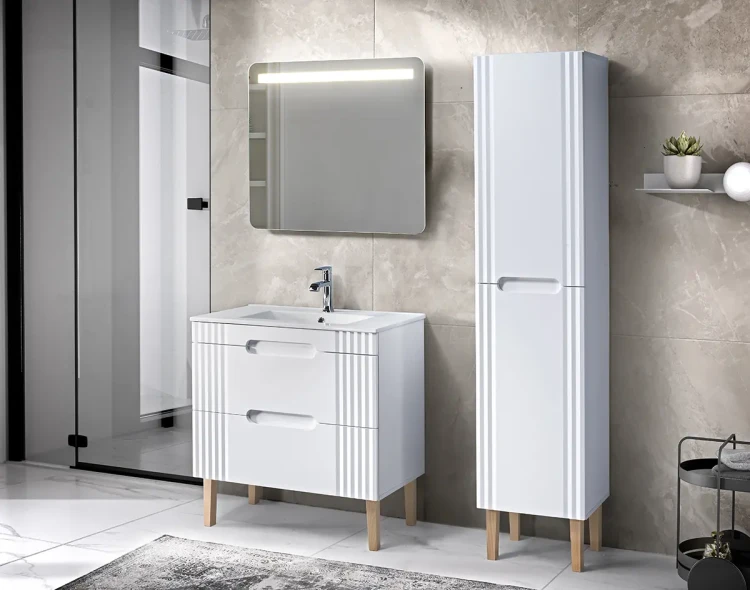 Szafka pod umywalkę 80cm Fiji White