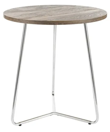 Ława Alta B 45x45 cm orzech/chrom